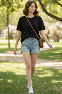 Футболка женская №794 кулирка (р-ры: 48-58) белый ворот