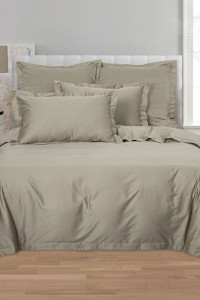 Постельное белье мако-сатин "Оливковый"