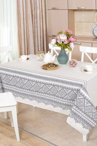Скатерть из рогожки "Мережка"