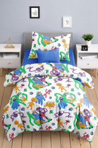 Детское постельное белье бязь "Радужные друзья"