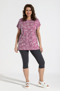 Костюм двойка женский "Медуница-2" кулирка (последний размер) малиновый 48,54