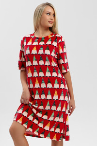 Туника женская "Сноу-1" велюр стрейч (последний размер) 48