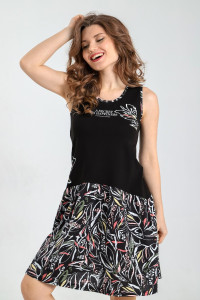 Сарафан женский "Фурор-2" кулирка (последний размер) черный 44