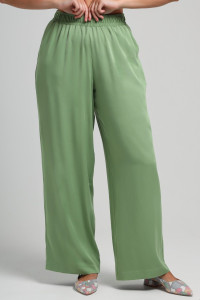 Брюки женские "Летний драйв-1" плательная ткань (последний размер) зеленый 56,58
