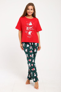 Пижама женская 1228 кулирка (последний размер) 48