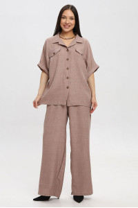 Костюм двойка женский К3183.1 искусственный лен (р-ры: 48-62)