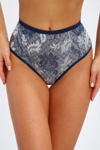 Трусы женские №45062 кулирка с лайкрой (р-ры: 48-52) синий