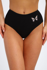 Трусы женские №28618 лапша (р-ры: 48-52) черный