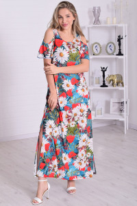 Платье женское 4114д масло (р-ры: 46-56) индиго