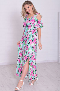 Платье женское 4114г масло (р-ры: 46-56) ментол