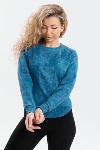 Толстовка женская ТЖ-17 футер варёнка (р-ры: 44-54) петроль