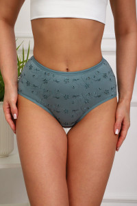 Трусы женские №64944 хлопок стрейч (р-ры: 46-50) зеленый