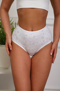 Трусы женские №64944 хлопок стрейч (р-ры: 46-50) белый