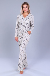 Пижама женская ТК-252.сер кулирка (р-ры: 46-56) серый