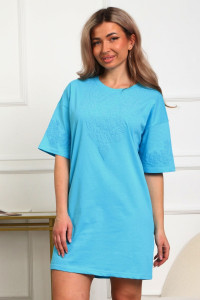 Туника женская №29533 кулирка (р-ры: 46-56) бирюзовый