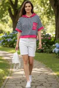 Футболка женская №824 кулирка (р-ры: 52-54) розовый