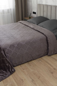 Плед велсофт "Дубай" капучино (последний размер) 180х200