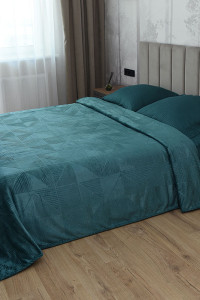 Плед велсофт "Графика" маренго (последний размер) 200х220