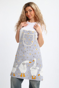 Фартук кухонный с карманом рогожка №32603