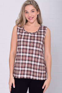 Майка женская 6217о кулирка (р-ры: 46-64) коричневый