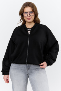 Бомбер женский "Нео-1" скуба (р-ры: 46-56) черный