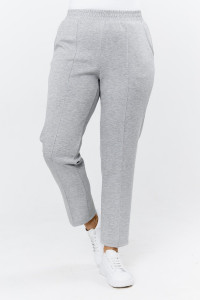 Брюки женские "Нео-2" скуба (р-ры: 46-56) серый меланж