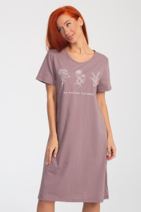 Платье женское К-380 "Астра" кулирка (р-ры: 48-56) кофе