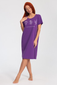 Платье женское К-380 "Астра" кулирка (р-ры: 48-56) фиолетовый