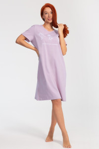 Платье женское К-380 "Астра" кулирка (р-ры: 48-56) сирень