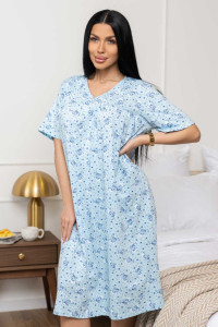 Сорочка женская 1930/5 кулирка (р-ры: 48-62) голубой