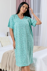 Сорочка женская 1930/2 кулирка (р-ры: 48-62) бирюзовый