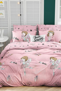 Детское постельное белье поплин на резинке П-062Т