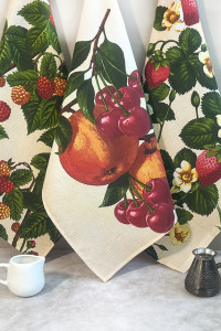 Набор кухонный из 3-х полотенец вафельное полотно ПВ-29336 вид 1