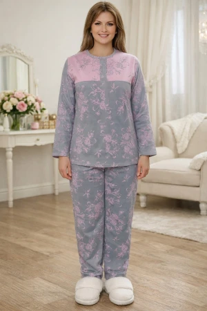 Костюм двойка женский №39064 кулирка (р-ры: 46-60) серый