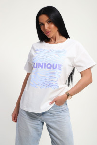 Футболка женская №85663 кулирка (р-ры: 46-56) белый