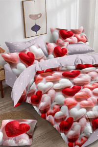 Постельное белье поплин "Мягкое сердце"