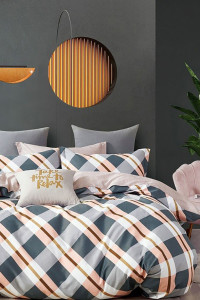 Постельное белье сатин на резинке "Дипломат"