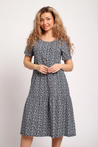 Платье женское №51207 кулирка (р-ры: 48-58) светло-зеленый-хаки