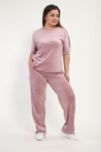 Костюм двойка женский К3130.8 велюр (р-ры: 48-54)