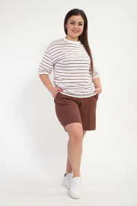 Костюм двойка женский К3186.1 футер 2-х нитка (р-ры: 46-58)