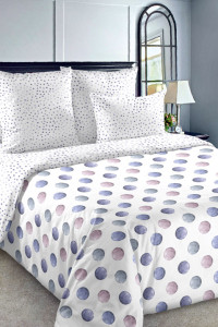 Постельное белье сатин "Галилео" фиолетовый (последний размер) Евро