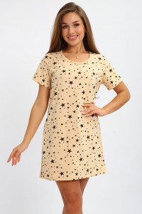 Туника женская №250 кулирка (р-ры: 46-56) бежевый