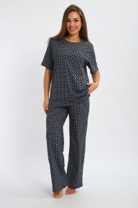 Костюм двойка женский №248 кулирка (р-ры: 48-58) серый