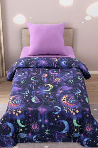 Детское постельное белье перкаль на резинке "Эзотерика"