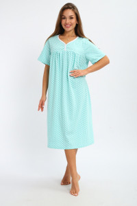 Сорочка женская №236.1 кулирка (р-ры: 50-64) бирюзовый