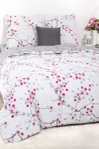 Постельное белье поплин "Киото" (последний размер) 2-сп.евр