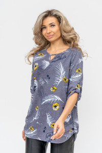 Туника женская №36726 кулирка (р-ры: 48-62) серый