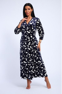 Халат женский "Василиса" велюр стрейч (последний размер) 48,50,56,58