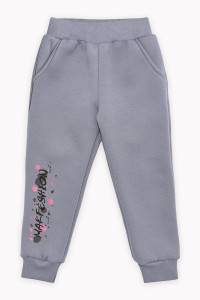 Брюки детские "Дерис" 20787 футер 3-х нитка петля (последний размер) серый 116