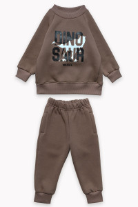 Костюм двойка детский "Даки" 30231 футер 3-х нитка с начёсом (последний размер) мокко 116